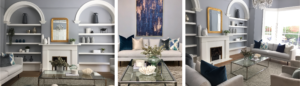 Cotter house 2 st vincent avenue formal living room in soft blues with gold and silver highlights luxury styling